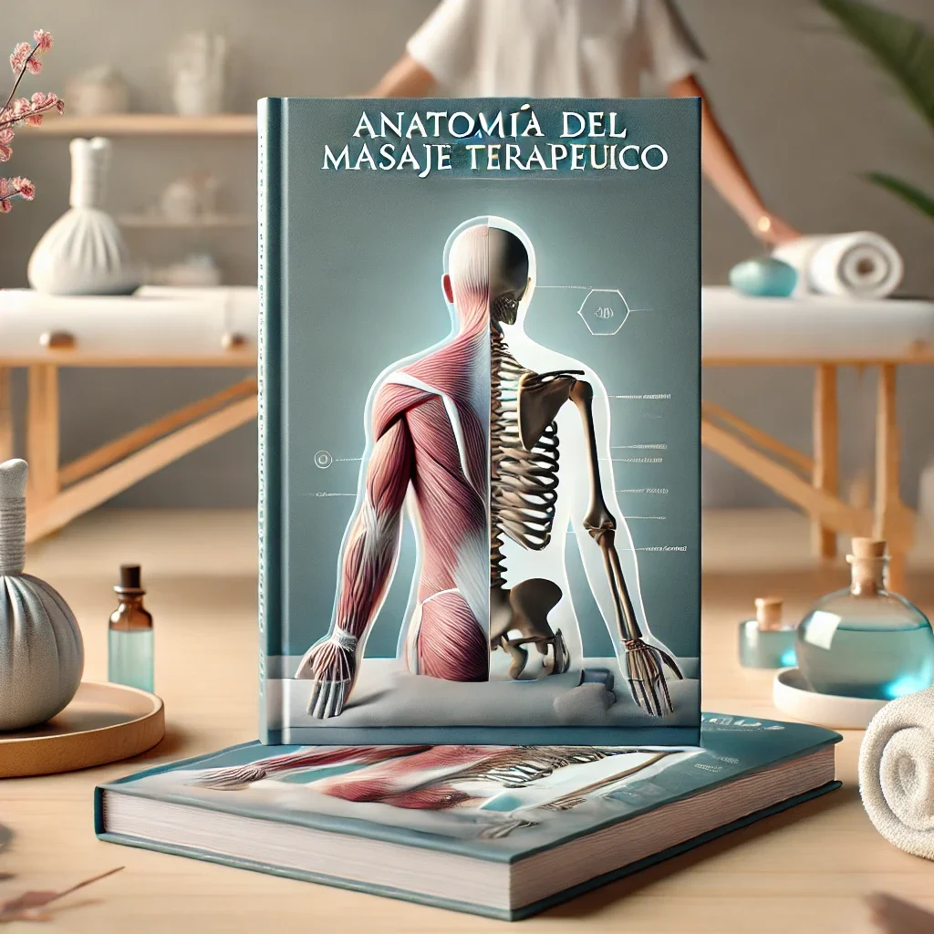 DALL·E 2025-01-01 16.27.53 - A professional 3D mockup of an ebook titled 'Anatomía del Masaje Terapéutico' with a sleek, modern design. The ebook cover features anatomical illustr (1)